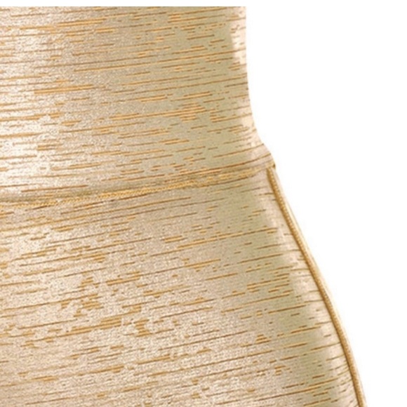 ‼️WOW‼️NEW HOUSE OF CB Michaela Gold Foil Bandage Super High Waisted Skirt ‼️ - Picture 9 of 11